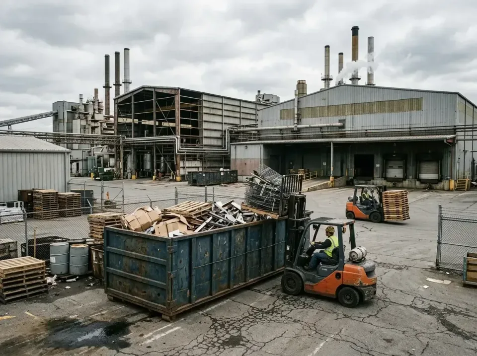 industrial-factory-scrap-conta-003 — frequently asked questions, Cheap Roll-off Dumpster Rentals in Portage, MI
